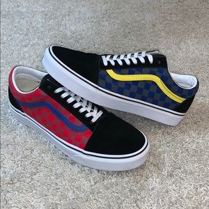 vans old skool otw rally checkerboard skate shoe